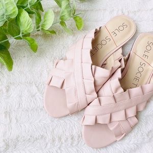 Sole Society Mandi Ruffle Slide